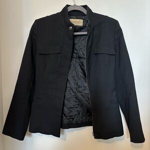 Black Quilted Lined Jacket from Japan